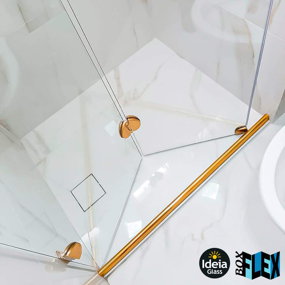 Box Flex para Banheiro em Vidro Temperado Taguabox